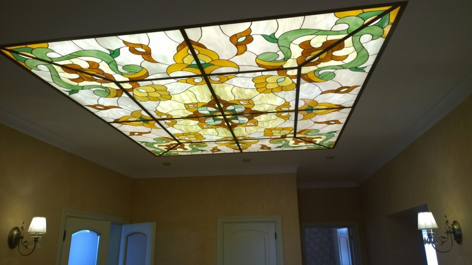 Заказать световой потолок с фотопечатью в г. Олонец